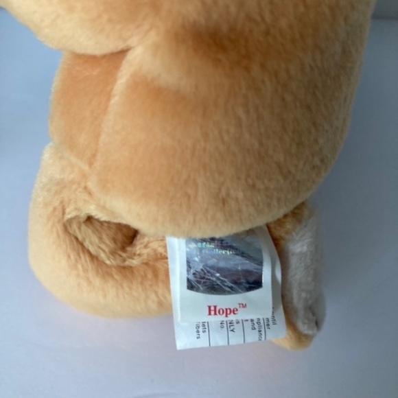 TY Beanie Baby Hope The Kneeling Praying Bear 1998 Retired Stuffed Plush - Picture 3 of 4